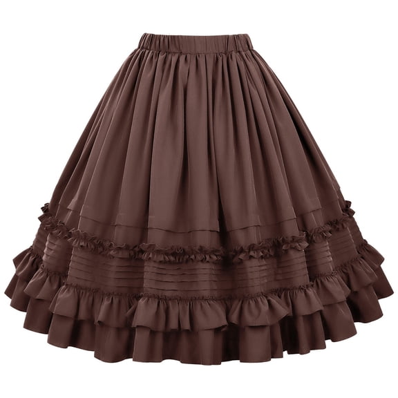 erfcxs Style Carnival Cake Dress for Lace Up Bustier Ruffle Layered Skirt Cosplay