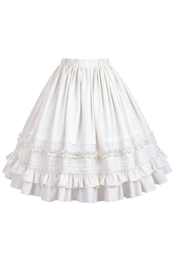 Style Carnival Cake Dress for Lace Up Bustier Ruffle Layered Skirt Cosplay