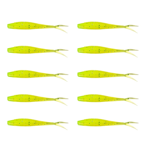 erfcxs Tail Swimbaits 2.7 Inch Two Tone Color Swim 10/20 Pcs Fishing With Soft Fishing Tiny Tails Swim Fishing Soft PlasticBaits Tail Swim For Fishing