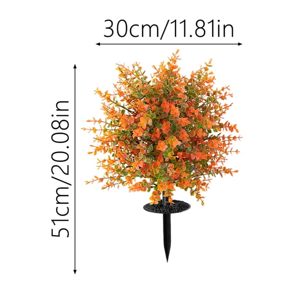 [erfcxs] Topiary With Ground Tall Autumn Garden Stake Shrubs For Farmhouse Thanksgiving Festival Decorative Outdoor Fall Seasonal Pumpkin Display Ornament Centerpiece