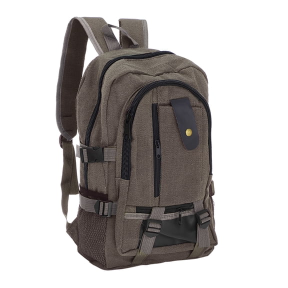 erfcxs Unisex Fashion Simple Double-Shoulder Canvas Backpack Schoolbag Hot Travel Bag