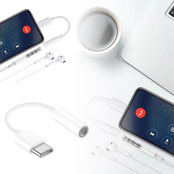 erfcxs Universal 35mm Audio Jack Adapter Converter Enables Sound Connection For Your Headphones