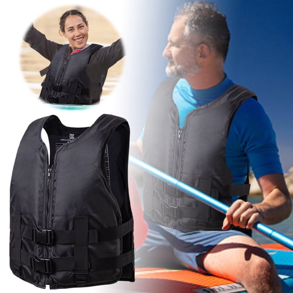 erfcxs Universal Adult Life Jacket Buoyancy Vest For Water Sports With Emergency Whistle Included
