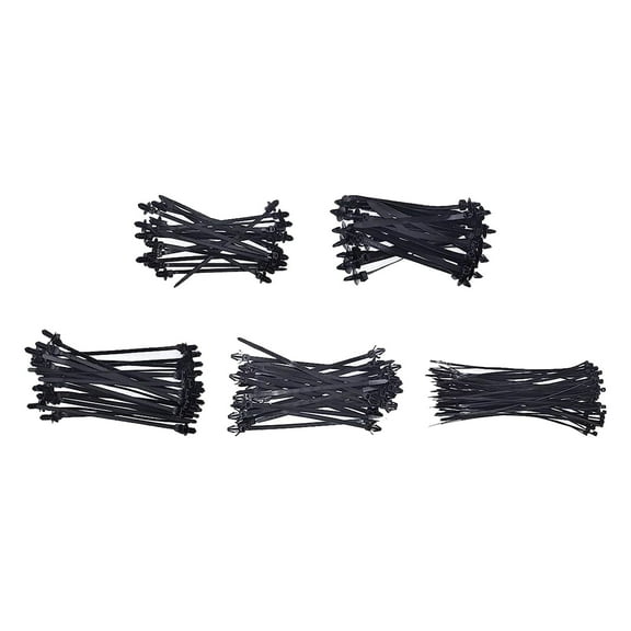 erfcxs Universal Automotive Nylon Bundling and Fixing Ties Kit with Adjustable Buckles for Secure Vehicle Management and Organization 160PCS