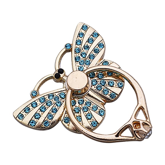 erfcxs Universal Metal Finger Ring Phone Grip with 360 Rotation and Kickstand for Secure Smartphone Handling