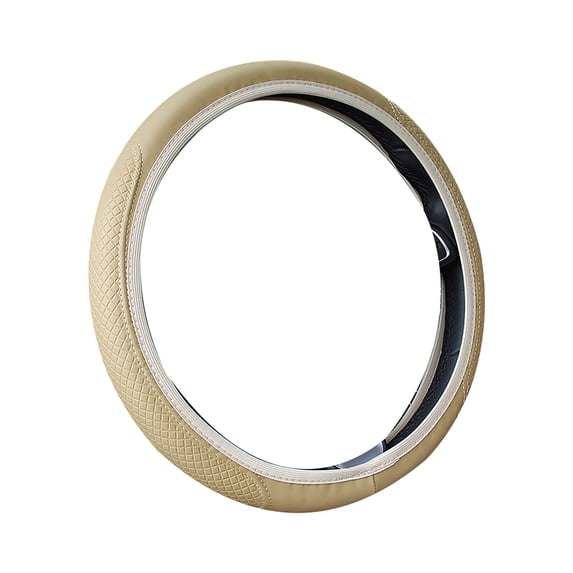 erfcxs Universal Steering Wheel Cover Durable Elastic Grip For Enhanced Control Easy Installation With Fibers Compatible With Most Vehicles