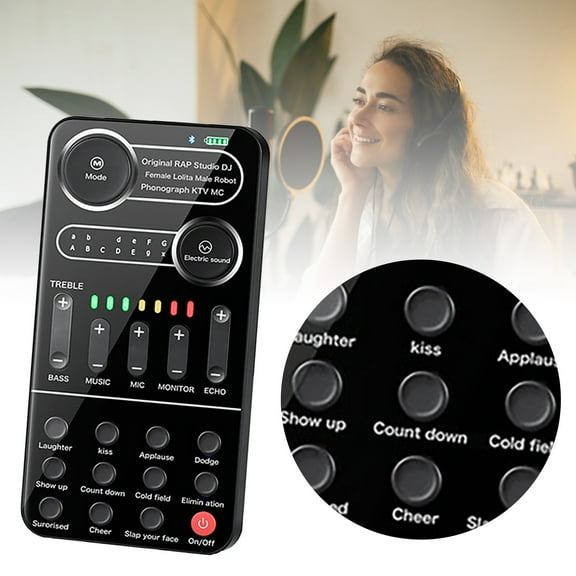 erfcxs Voice Changer Device Change Your Voice For Gaming Chatting And Recording Easy To Use With Clear Sound Quality