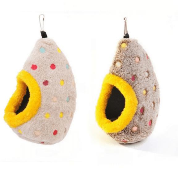 erfcxs Warm Hanging Hut Sleeping Bed For Small Medium Parrots Conures Lovebirds Finches And Pet Birds