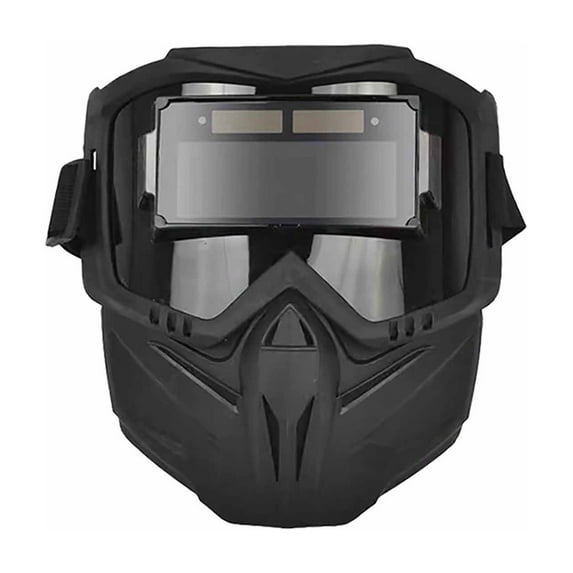 erfcxs Welding Auto Darkening – Full Face Welding Arc Shield | Glare Large View Heat Insulating Eye Gear For – IR