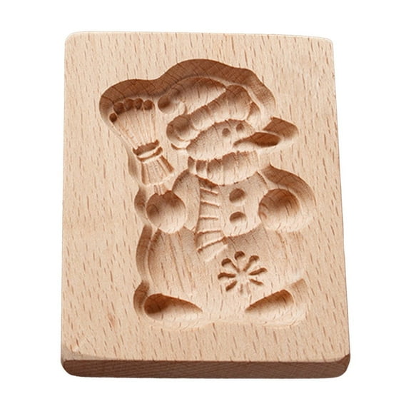 erfcxs Wooden Cookie Wooden Cookie Baking Cookie Wooden Carving Cookie Cutters Embossing DIY Shaped Cookie Seals