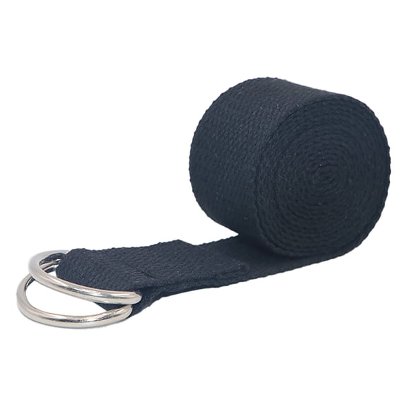 erfcxs Yoga Resistance Exercise Band Fitness Stretching Strap Cotton Elastic Band With D‑Ring Buckle For Resistance Training