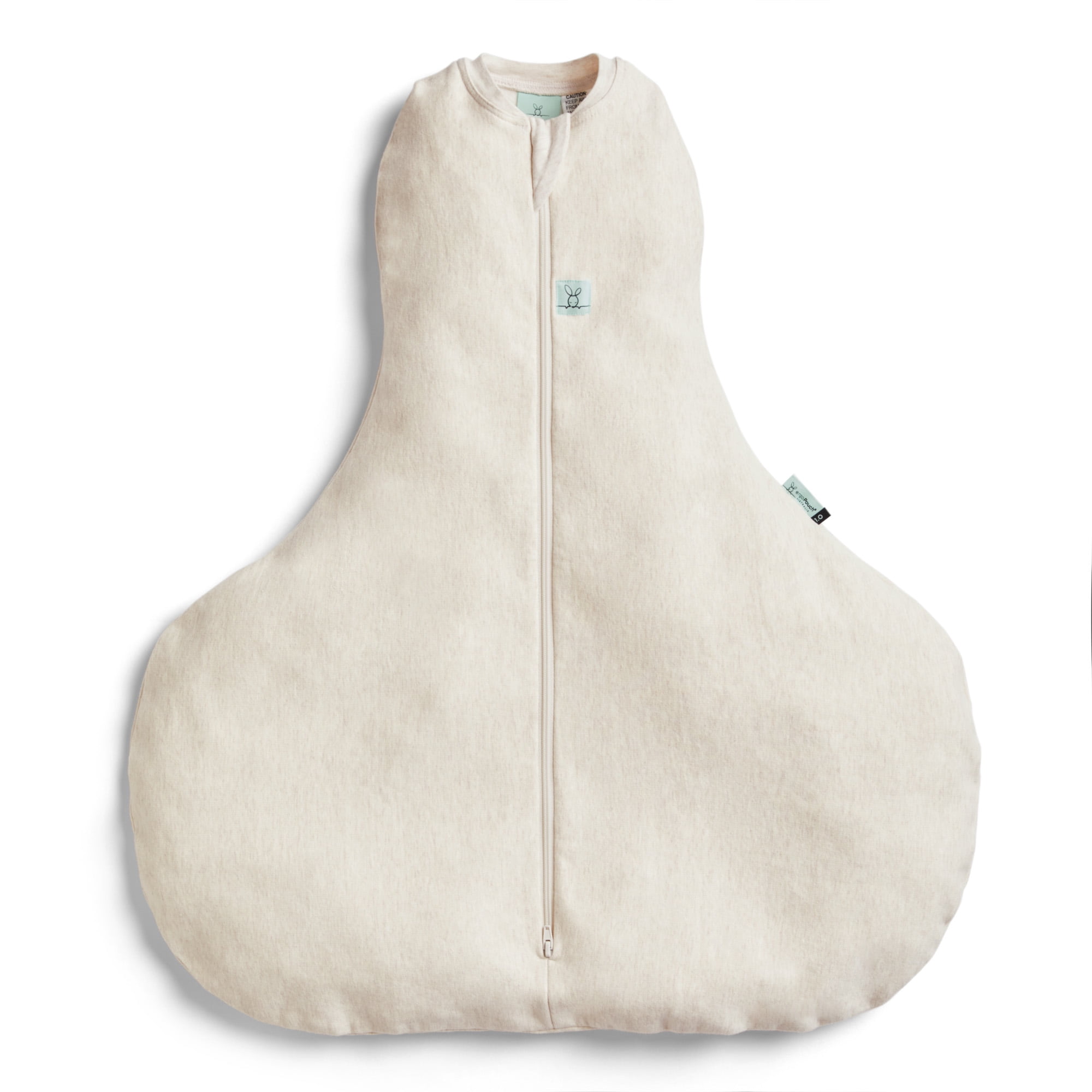 ergoPouch 0.2 TOG Hip Harness Cocoon Swaddle Bag - Our Baby Swaddle Provides a Snug and Gentle Sleep - Swaddle for Baby Made of Organic Cotton & Breathable Material (6-12 Months, Oatmeal Marle)