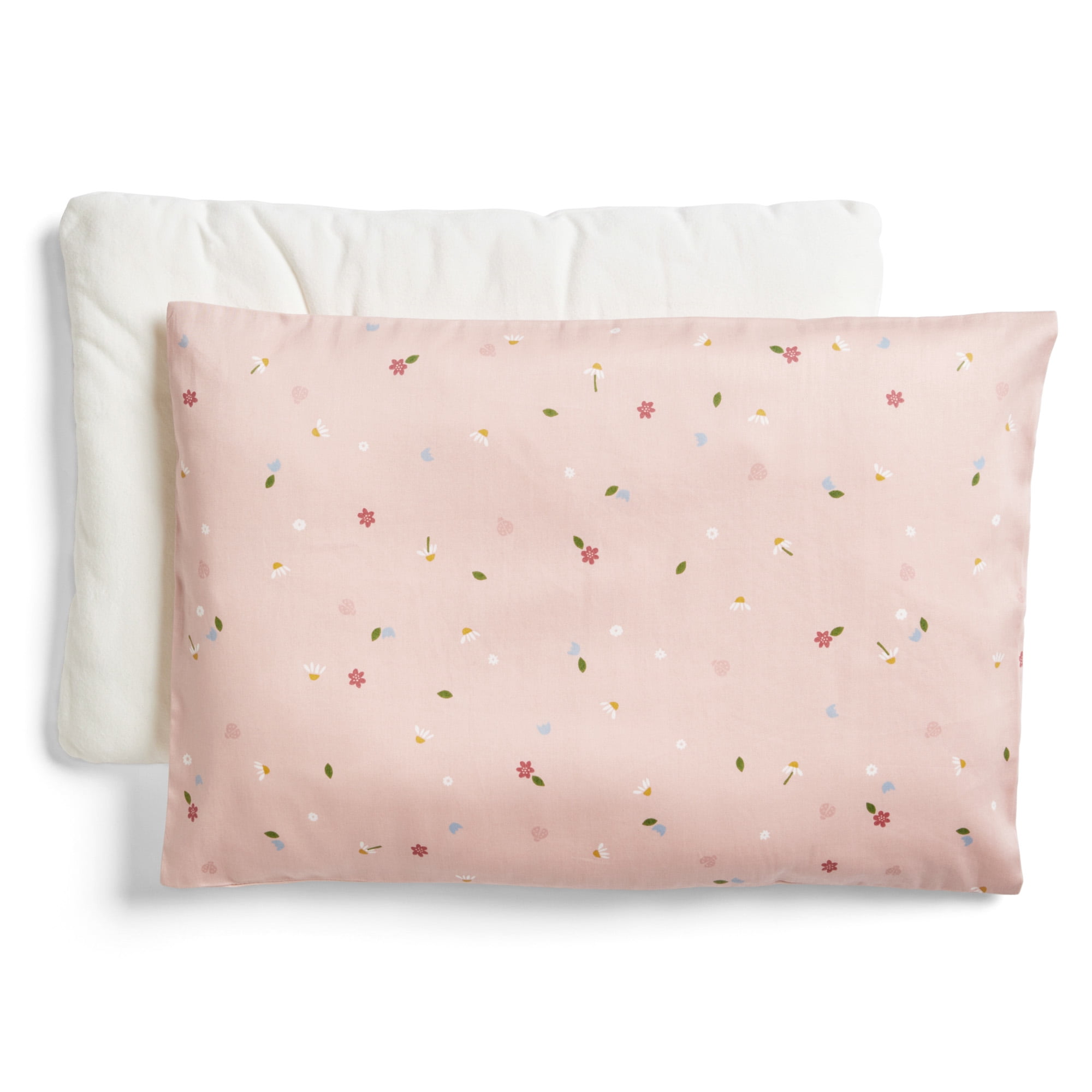 ergoPouch 0.3 TOG Toddler Pillow with Case - Made From and Filled with 100% GOTS Fertified Organic Cotton - Provides Pure Comfort for Your Little One's Peaceful Sleep (Toddler, Daisies)