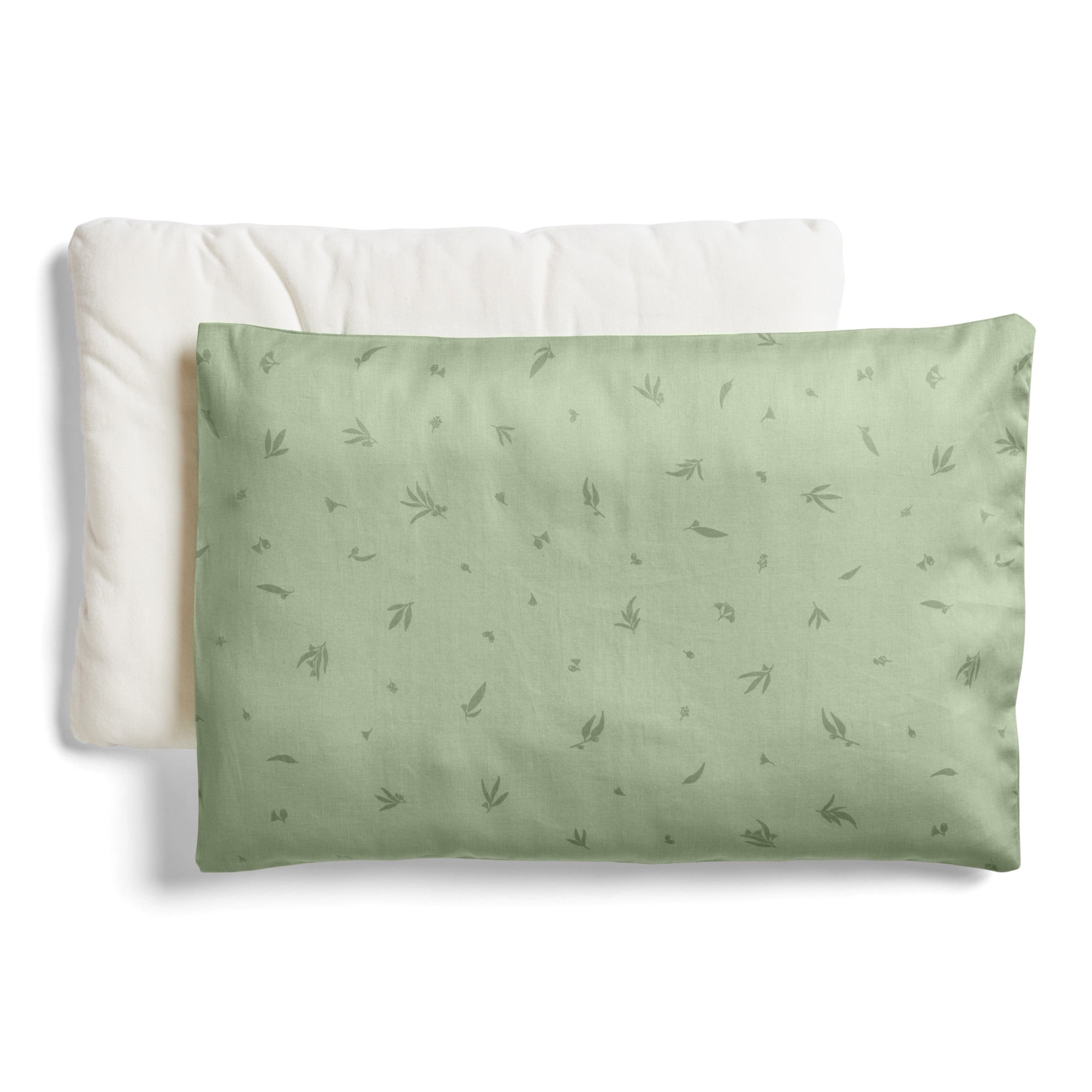 ergoPouch 0.3 TOG Toddler Pillow with Case - Made From and Filled with 100% GOTS Fertified Organic Cotton - Provides Pure Comfort for Your Little One's Peaceful Sleep (Toddler, Willow)