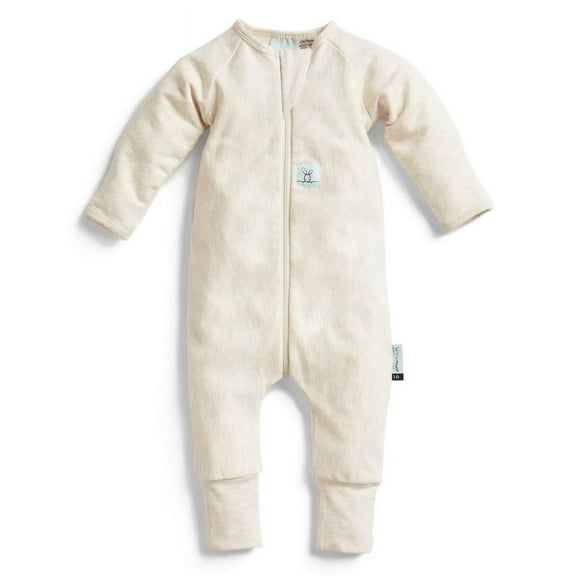 ergoPouch 1.0 TOG Long Sleeve Layer Made with GOTS Certified Organic Cotton - Toddler Layers Crafted with the Utmost Care to Provide a Comfortable Sleep Experience (3-6 Months, Oatmeal Marle)