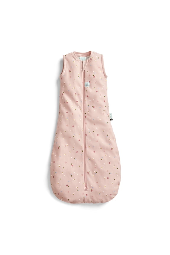 1.0 Tog Jersey Sleeping Bag - Organic Cotton Baby Sleeping Bag, Made of Soft & Breathable Material for Peaceful Night's Sleep – Baby Wearable Blanket (Daisies, 8-24 months)
