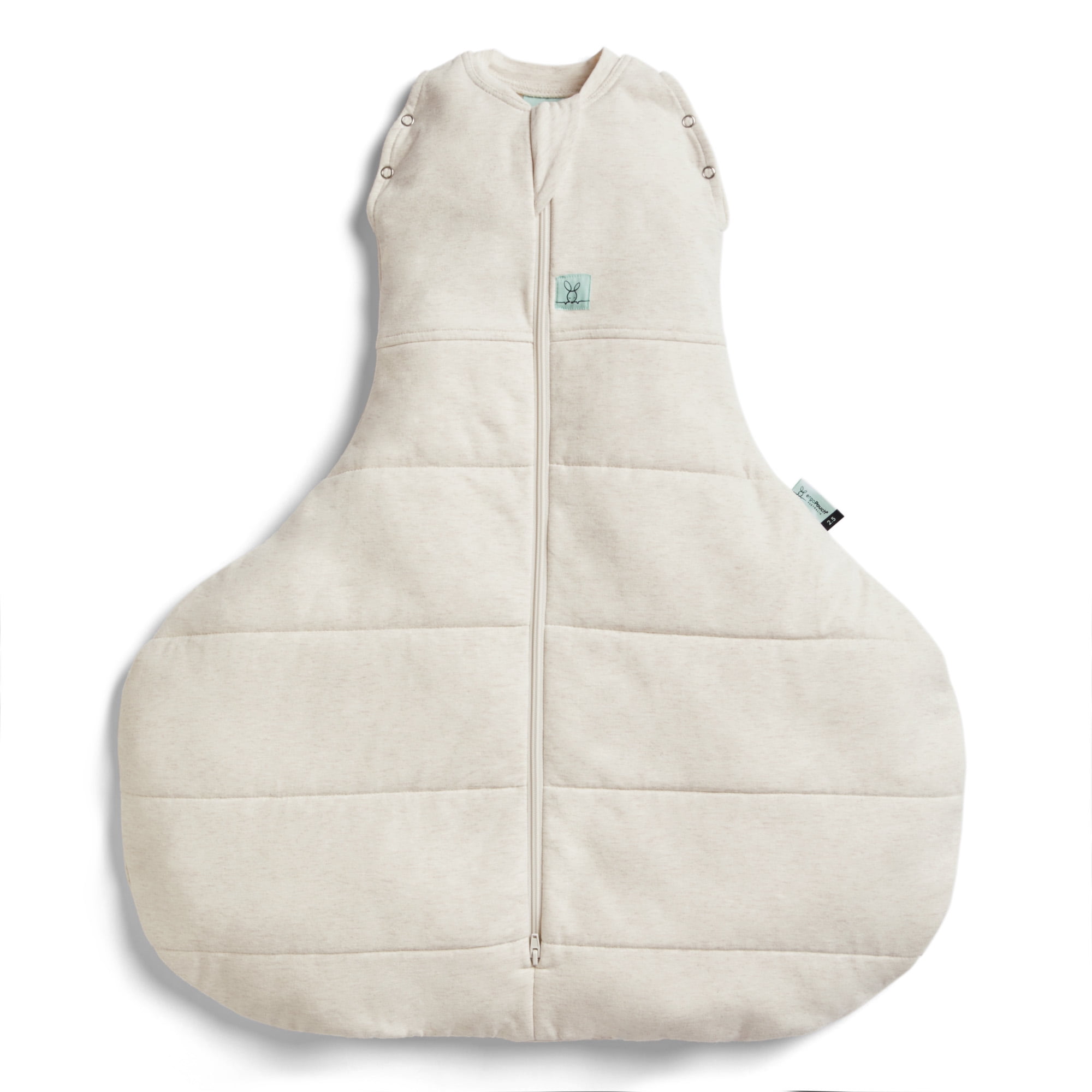 ergoPouch 2.5 TOG Hip Harness Cocoon Swaddle Bag - Our Baby Swaddle Provides a Snug and Gentle Sleep - Swaddle for Baby Made of Organic Cotton & Breathable Material (3-6 Months, Oatmeal Marle)