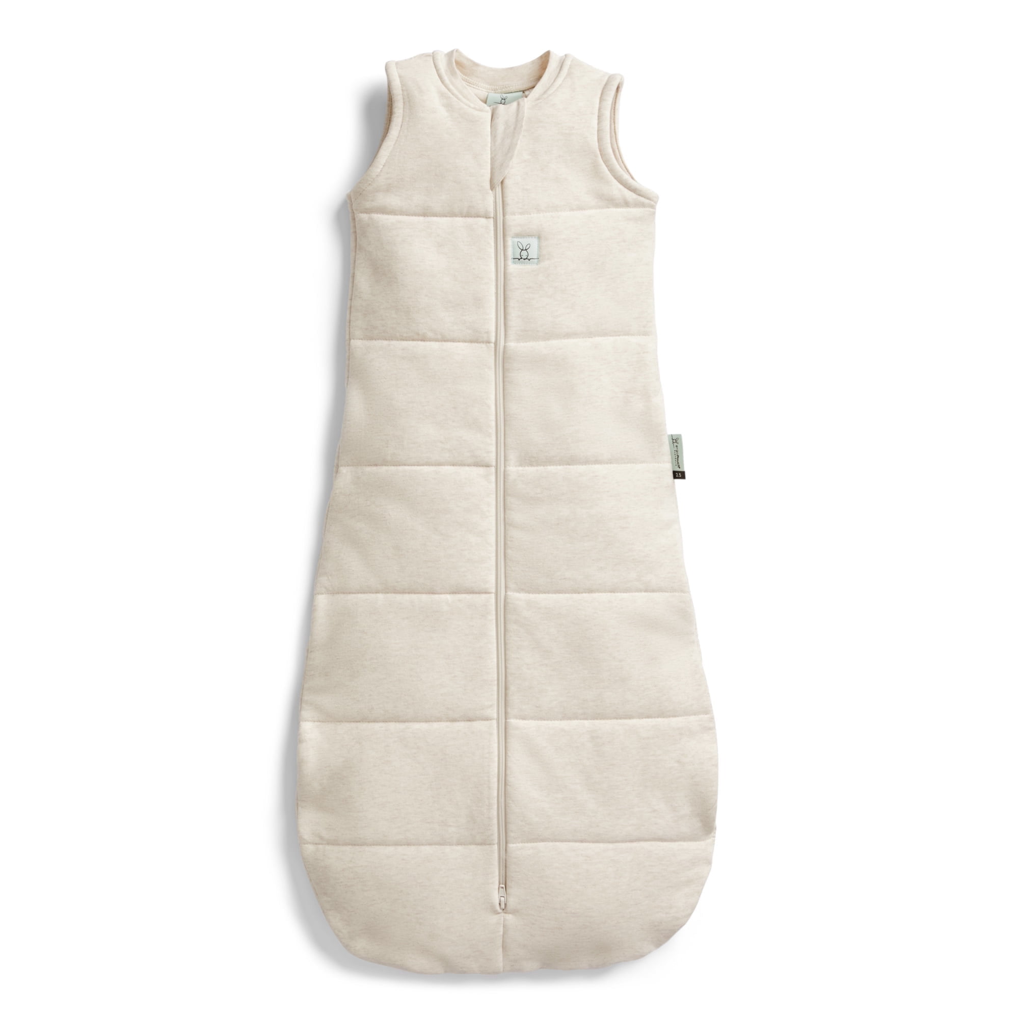 ergoPouch 2.5 Tog Jersey Sleeping Bag - Organic Cotton Baby Sleeping Bag, Made of Soft & Breathable Material for Peaceful Night's Sleep – Baby Wearable Blanket (Oatmeal Marle, 8-24 months)