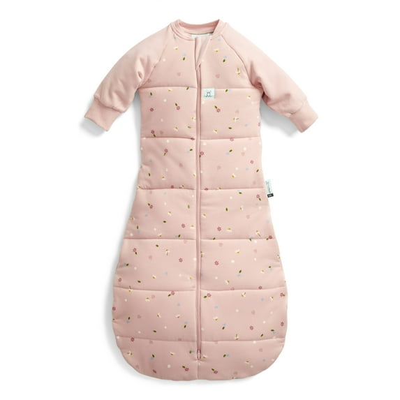 ergoPouch 3.5 Tog Jersey Sleeping Bag - Organic Cotton Baby Sleeping Bag, Made of Soft & Breathable Material for Peaceful Night's Sleep – Baby Wearable Blanket (Daisies, 3-12 months)