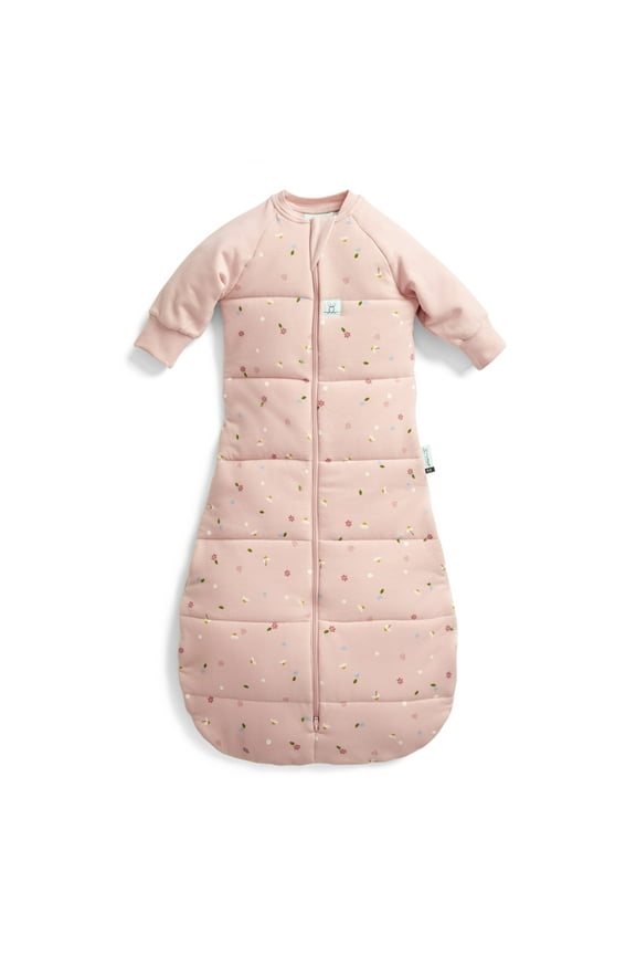3.5 Tog Jersey Sleeping Bag - Organic Cotton Baby Sleeping Bag, Made of Soft & Breathable Material for Peaceful Night's Sleep – Baby Wearable Blanket (Daisies, 3-12 months)