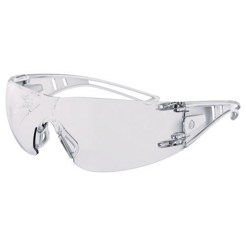 Skullerz VORDR Safety Glasses, Frameless, Clear Polycarbonate Lens, 12/Pack