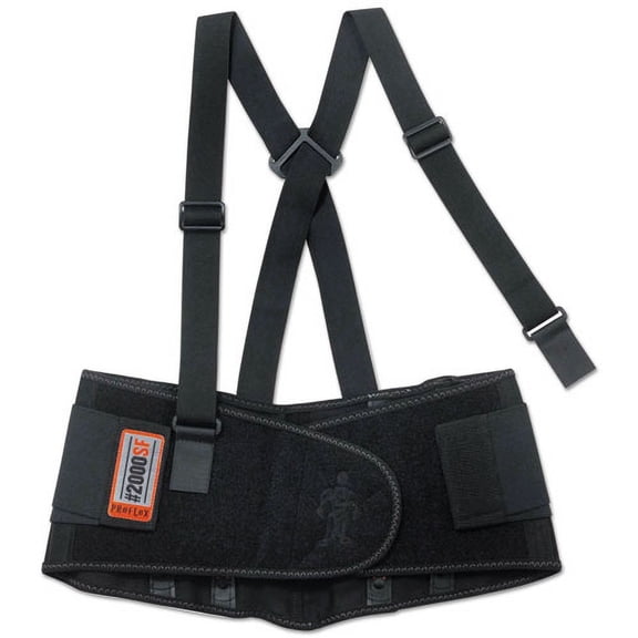 ergodyne ProFlex 2000SF High-Performance Spandex Back Support Brace, Medium, 30\" to 34\" Waist, Black