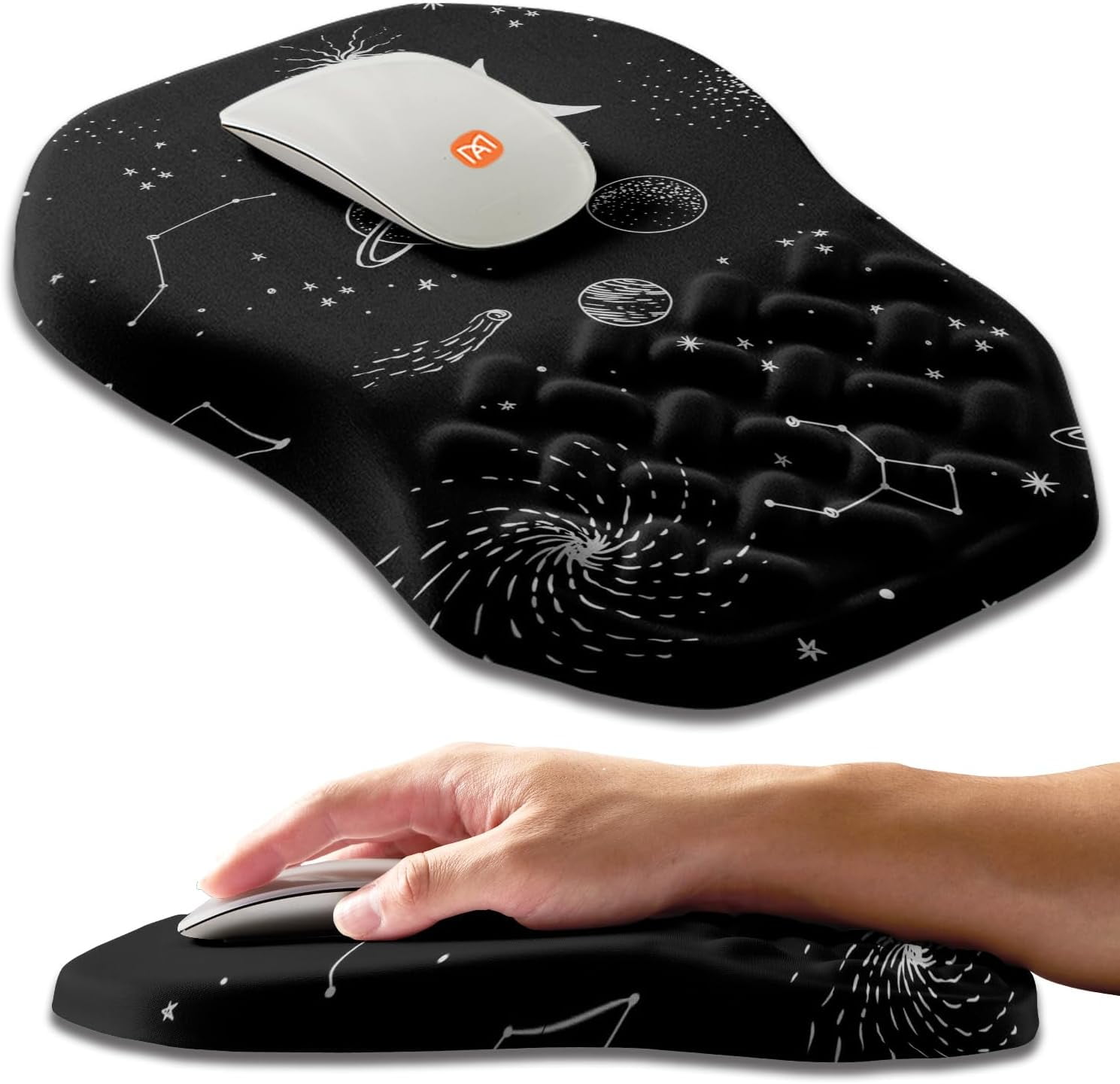 MEKASS Cloud Mouse Pad With Wrist Rest, Memory Foam Mouse - View #7
