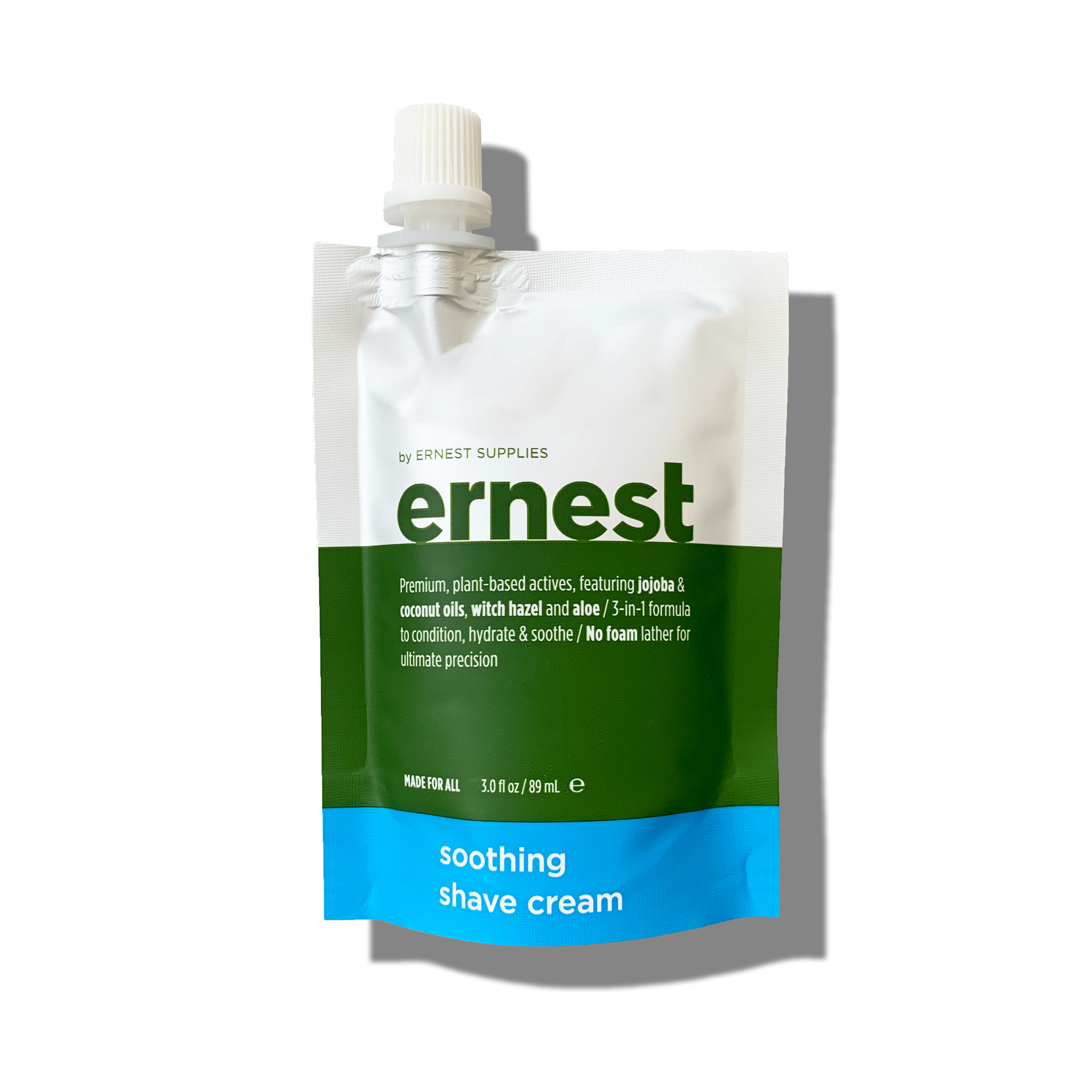 ernest by Ernest Supplies Soothing Shave Cream: 3-in-1 Pre-Shave, Shave Cream, and After Shave, 3 Oz - image 1 of 5