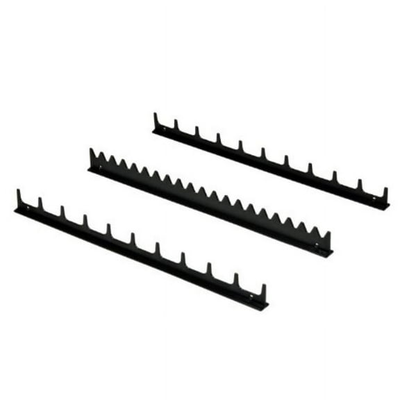 ernst manufacturing screwdriver rail set with magnetic backing, 20 tool, black