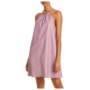 eron Womens Pink Sleeveless Halter Above The Knee Shift Dress Size 32