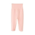 thumbnail image 1 of ersvoioy Baby Cotton Footed Pants Solid Color Elastic Waist Soft Crawling Bottoms for Infants 3M-1Y, 1 of 4