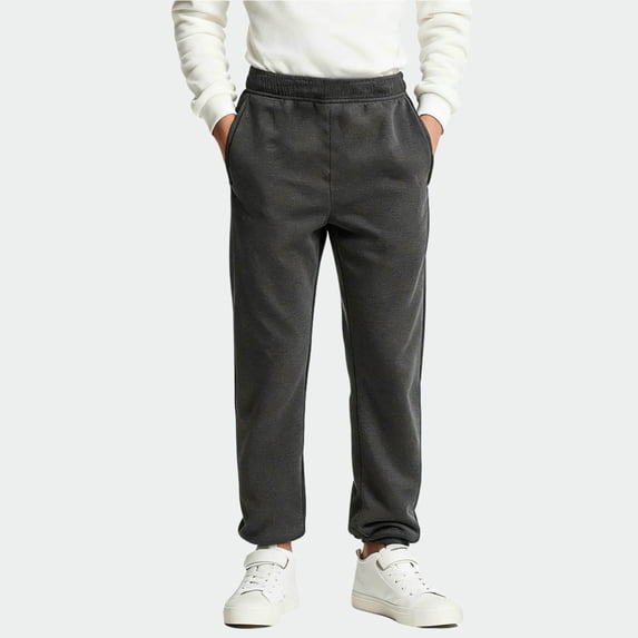 ersvoioy Boys Fleece Sweatpants Elastic Waist with Side Pockets Jogger Style Warm Trousers for Winter Size 2-13 Years