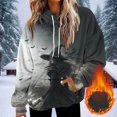 thumbnail image 1 of ersvoioy Halloween Hoodies for Women Long Sleeve Drawstring Cute Print Oversized Soft Fleece Hooded Sweatshirts Fall Winter Parties Clothes, 1 of 5