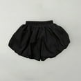 thumbnail image 1 of ersvoioy Kids Solid Balloon Shorts Elastic Waist Loose Fit Soft Cotton Summer Casual Pants for Girls Back to School Shorts 2-10 Years, 1 of 4