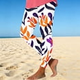 thumbnail image 1 of ersvoioy Leggings for Women Tummy Control Plus Size Summer Floral Print High Waisted Yoga Pants Quick Dry Workout Slim Fit Tight Leggings Purple S, 1 of 5
