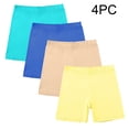 thumbnail image 1 of ersvoioy Teen Girls 4 Pack Comfort Shorts Elastic Waist Stretchy Summer Lounge Bottoms for Girls 5-14 Years, 1 of 9