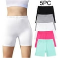 thumbnail image 1 of ersvoioy Teen Girls Cotton Shorts 5 Pack Solid Elastic Waist Breathable Summer Lounge Bottoms for Kids 5-14 Years, 1 of 9