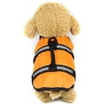 thumbnail image 1 of esafio Puppy Dog Rescue Swimming Wear Safety Clothes Vest Swimming Suit Outdoor Pet Dog Cat Float Doggy Life Jacket Vests,Orange, 1 of 6
