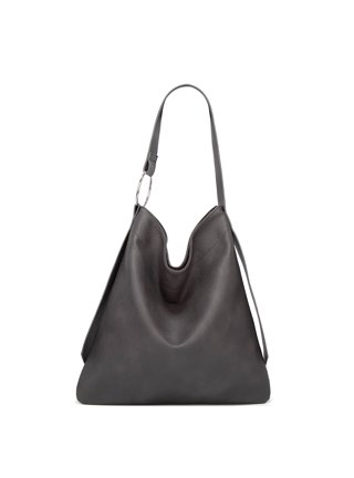 Light Grey Leather Hobo Bag Crossbody Shoulder Bags for Work