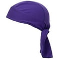 thumbnail image 1 of esafio Sweat-Wicking Head Wrap Dew Rag Skull Cap Quick-Drying Helmet Liner Hats for Men and Women,Purple, 1 of 7