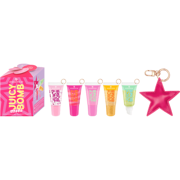 essence JUICY BOMB mini shiny lipgloss set 01 Holiday Happiness