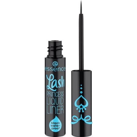 essence Lash Princess Liquid Eye Liner, Brush-Tip, Black Waterproof