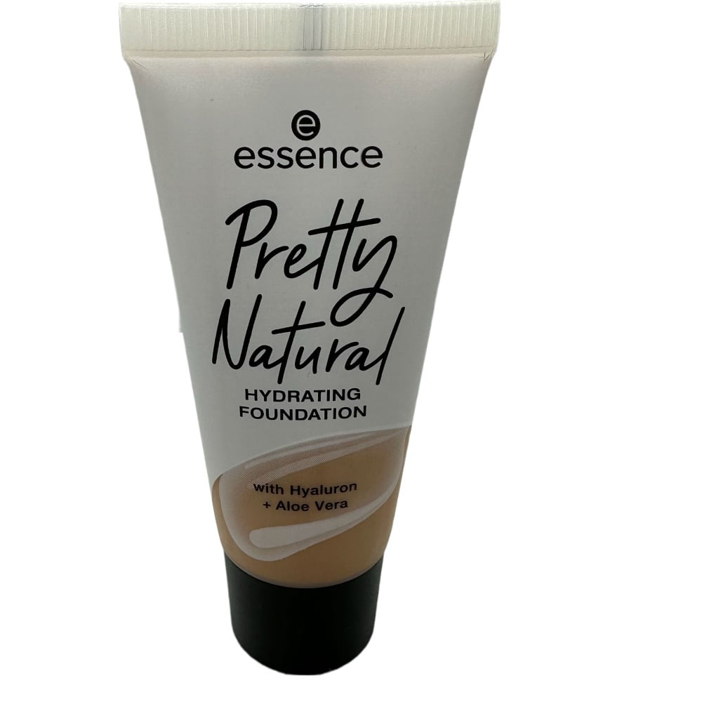essence | Pretty Natural Hydrating Foundation | Medium, 140 Neutral Buff -  Buildable Coverage for a Natural Skin Look | Formulated with Hyaluronic  Acid and Aloe Vera
