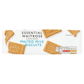 essential Waitrose Malted Milk Biscuits 200g