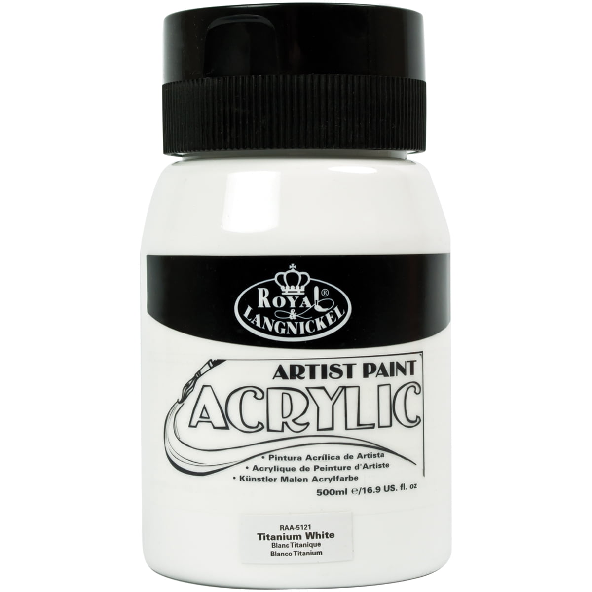 essentials(TM) Acrylic Paint Jar 16ozTitanium White
