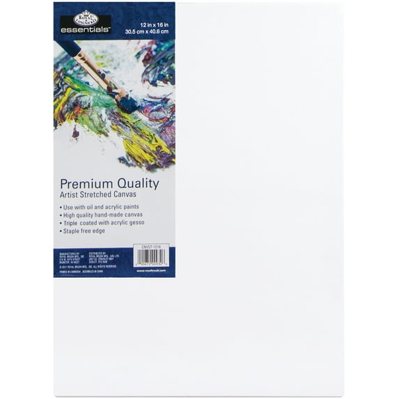 essentials(TM) Premium Stretched Canvas-12"X16"