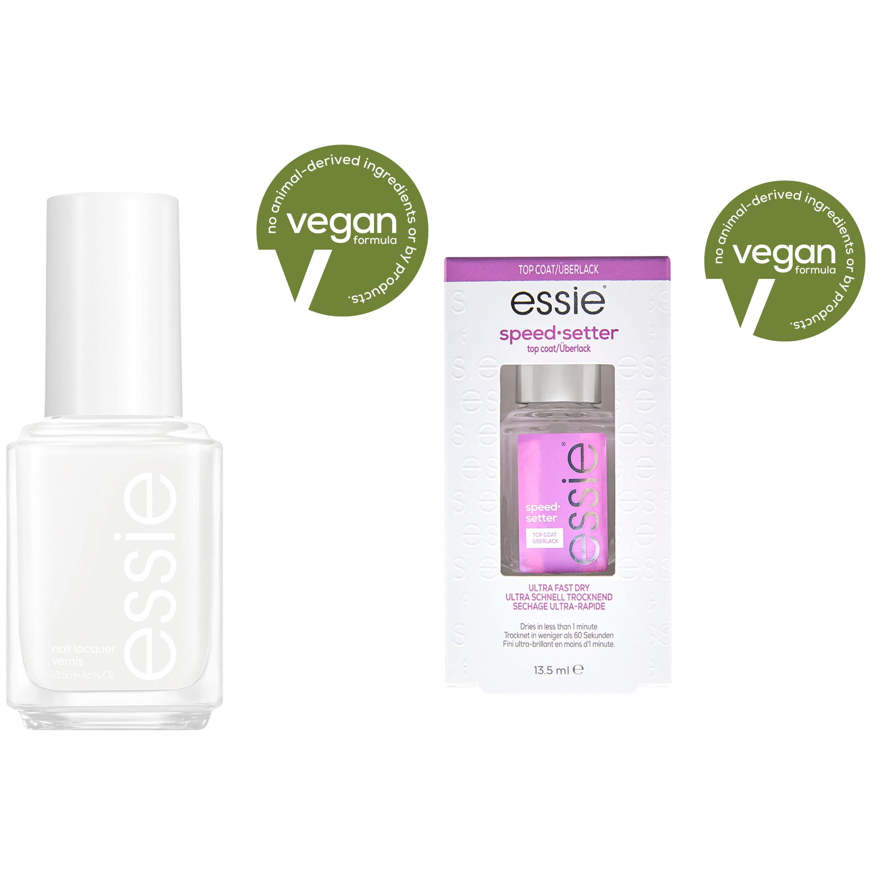 essie Blanc Nail Polish & Top Coat Bundle