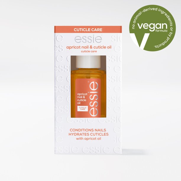 essie Cuticle Care 8 Free Vegan Apricot Nail and Cuticle Oil, 0.46 fl