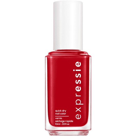 essie Expressie Quick Dry Nail Polish, Seize the Minute, Blue Toned Red, 0.33 fl oz Bottle