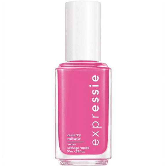 essie Expressie Quick Dry Nail Polish, Trick Clique, Hot Pink, 0.33 fl oz Bottle